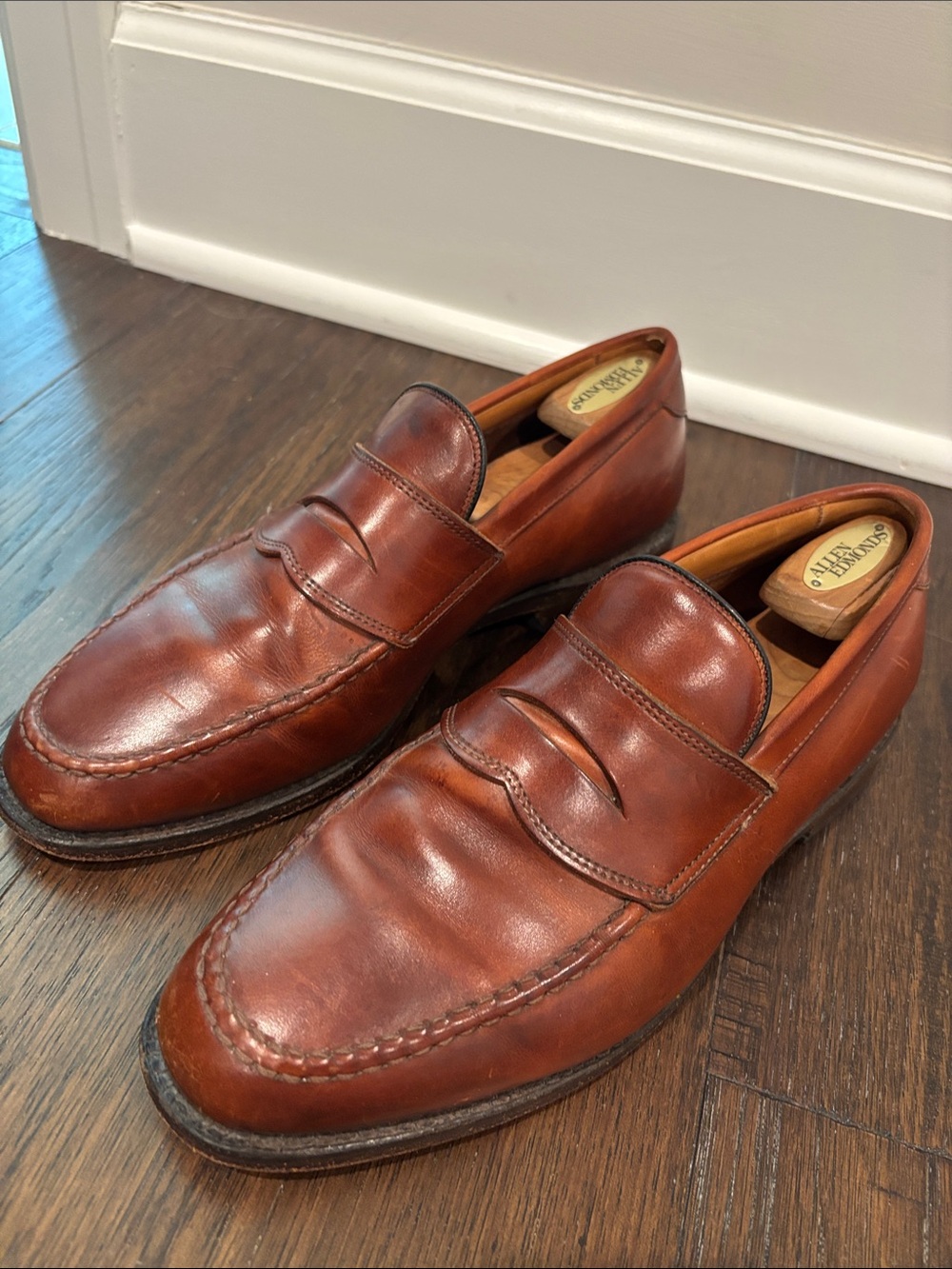 Allen Edmonds Randolph 2.0 Penny Loafers dark chili leather 7